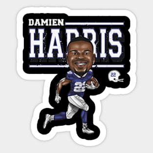 Damien Harris Buffalo Cartoon Sticker